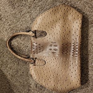 Ostrich skin purse